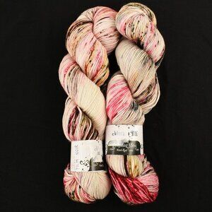 Hedgehog Fibres Merino DK Yarn 2 Skeins Springy Twist Merino Wool Film Noir